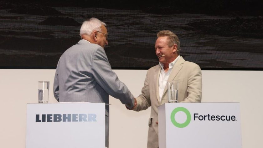 Fortescue, Liebherr ink US$ 2.8b green equipment deal